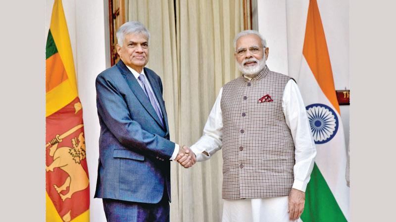 President Ranil Wickremesinghe and Prime Minister Narendra Modi