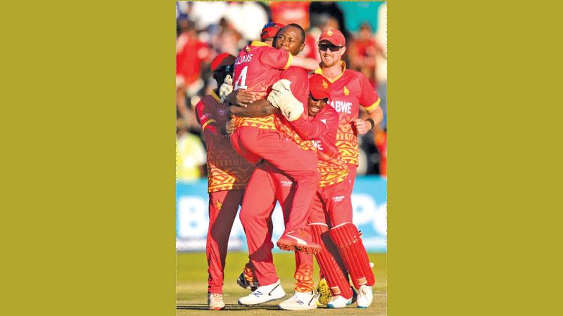 It was jubilation all around when Zimbabwe blew away the Windies