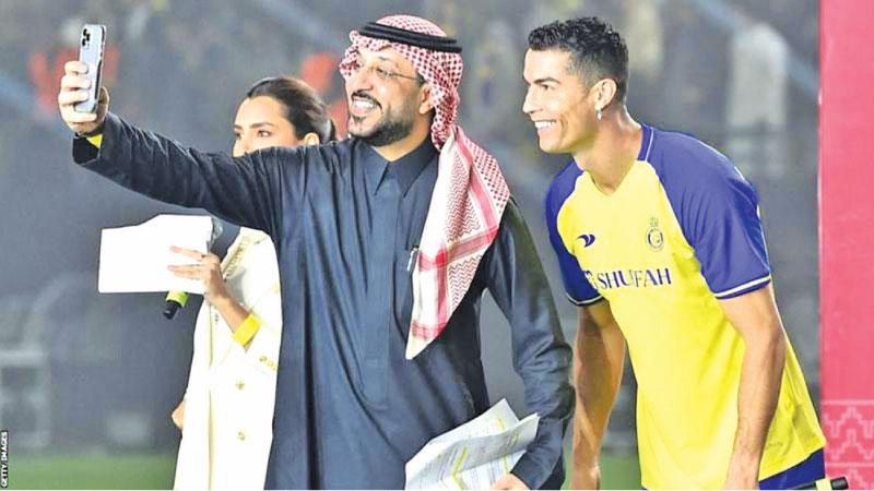 Cristiano Ronaldo played his first game for Al-Nassr in January