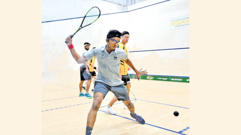 Ravindu Laksiri at the PSA  Championship Down Under