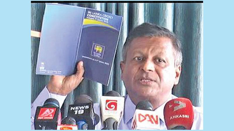 Anura Weerasinghe the ousted inner-circle comrade holds up cricket’s controversial Constitution